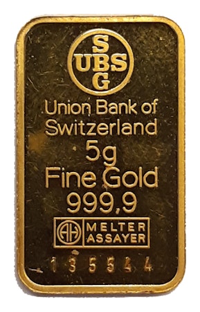 Gedragen Bewonderenswaardig Schat 5 gram goudstaaf UBS kopen of verkopen?